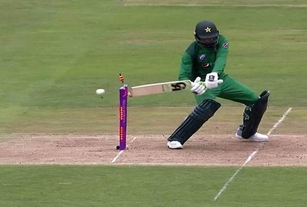 VIDEO: Shoaib Malik rattles all three stumps in hit wicket dismissal vs England
