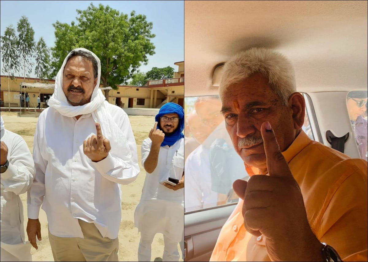 Lok Sabha Elections 2019 manoj sinha afzal ansari vote in ballia