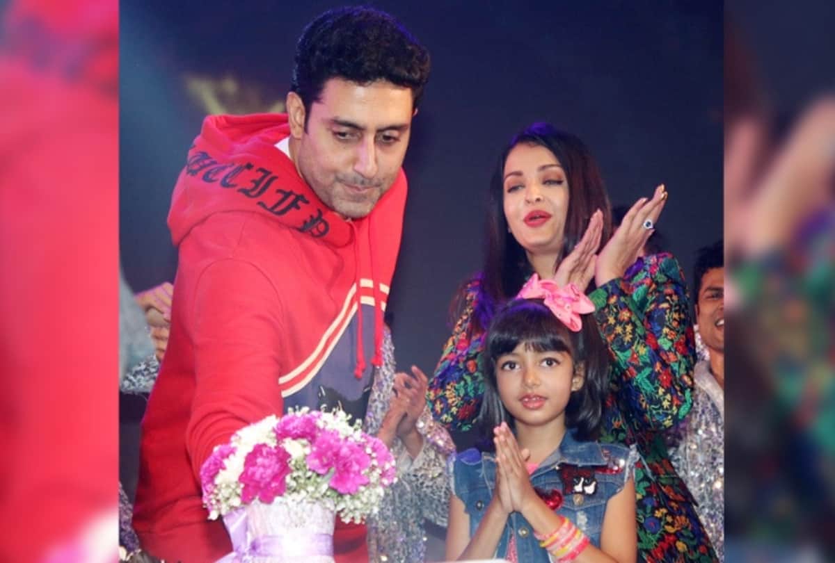 aishwarya and abhishek cheers when aradhaya bachchan dance in shiamak davar school