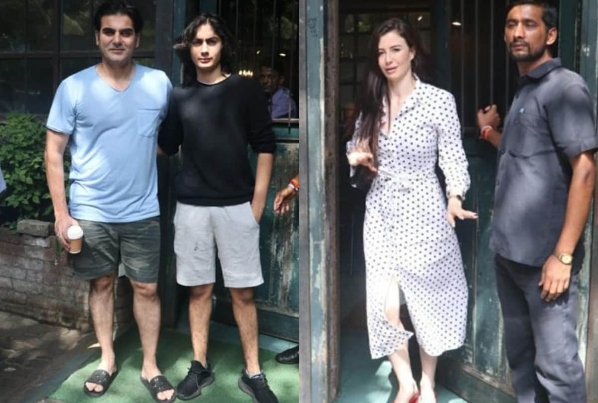 Arbaaz Khan takes girlfriend Giorgia Andriani and son Arhaan for date
