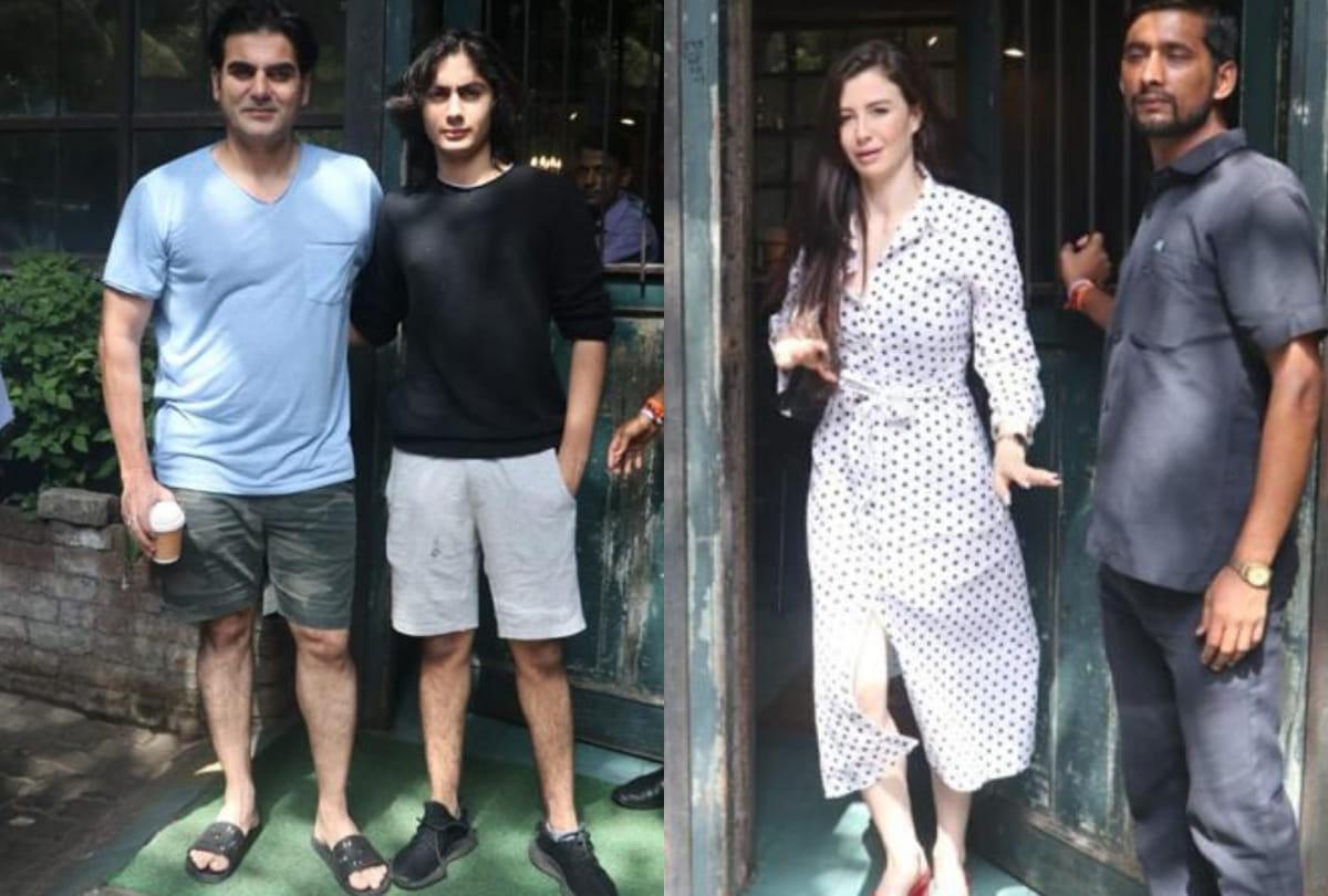 Arbaaz Khan missed Salman Khan film Bharat screening spotted Bandra with girlfriend Georgia Andriani