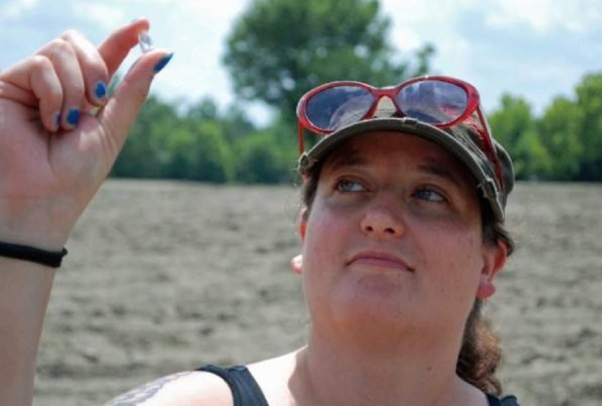 Crater of Diamonds mine where every people can search diamonds
