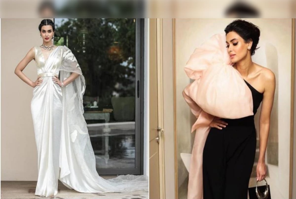 Cannes 2019: Diana Penty looks gorgeous in her white and gold silk saree