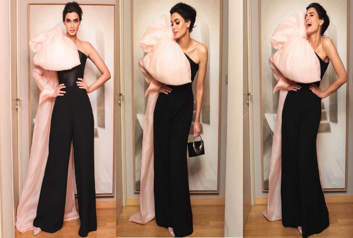 Cannes 2019: Diana Penty looks gorgeous in her white and gold silk saree