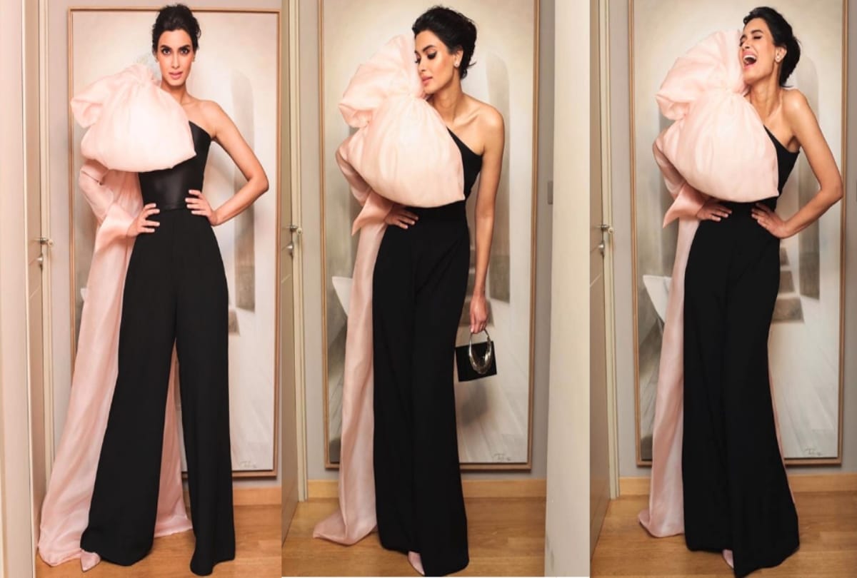Cannes 2019: Diana Penty looks gorgeous in her white and gold silk saree
