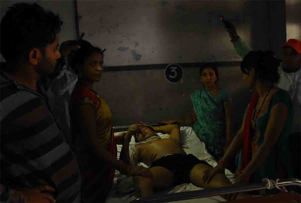 Four people burned in fire in house