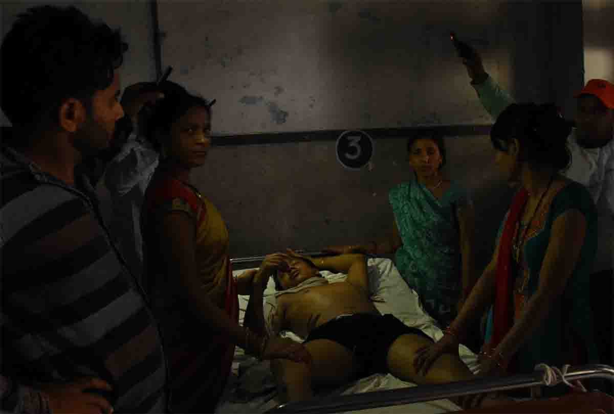 Four people burned in fire in house