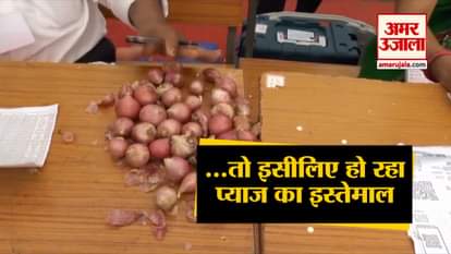 Onions come in rescue of polling officers to beat the heat in MP’s Jhabua
