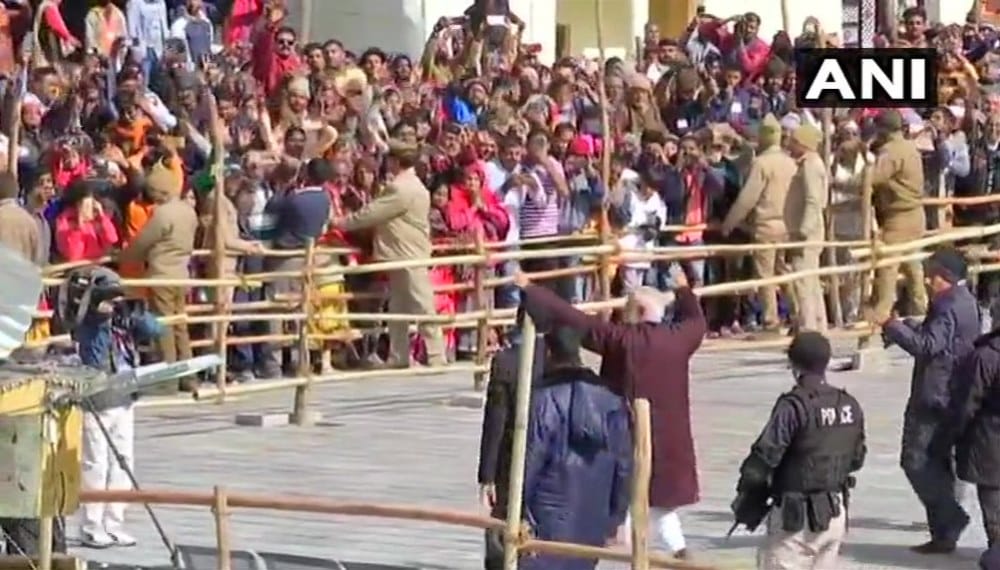 pm modi uttarakhand kedarnath visit PM Modi breaking security and arrives near public