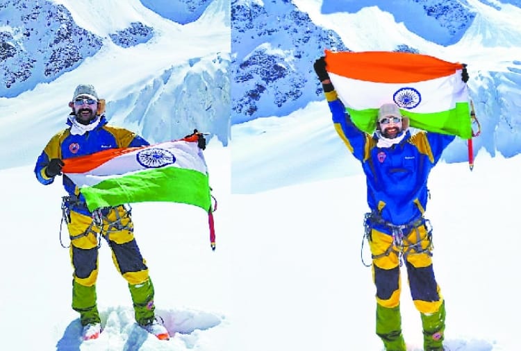 Chandigarh police personnel climbed to Mount DKD-2