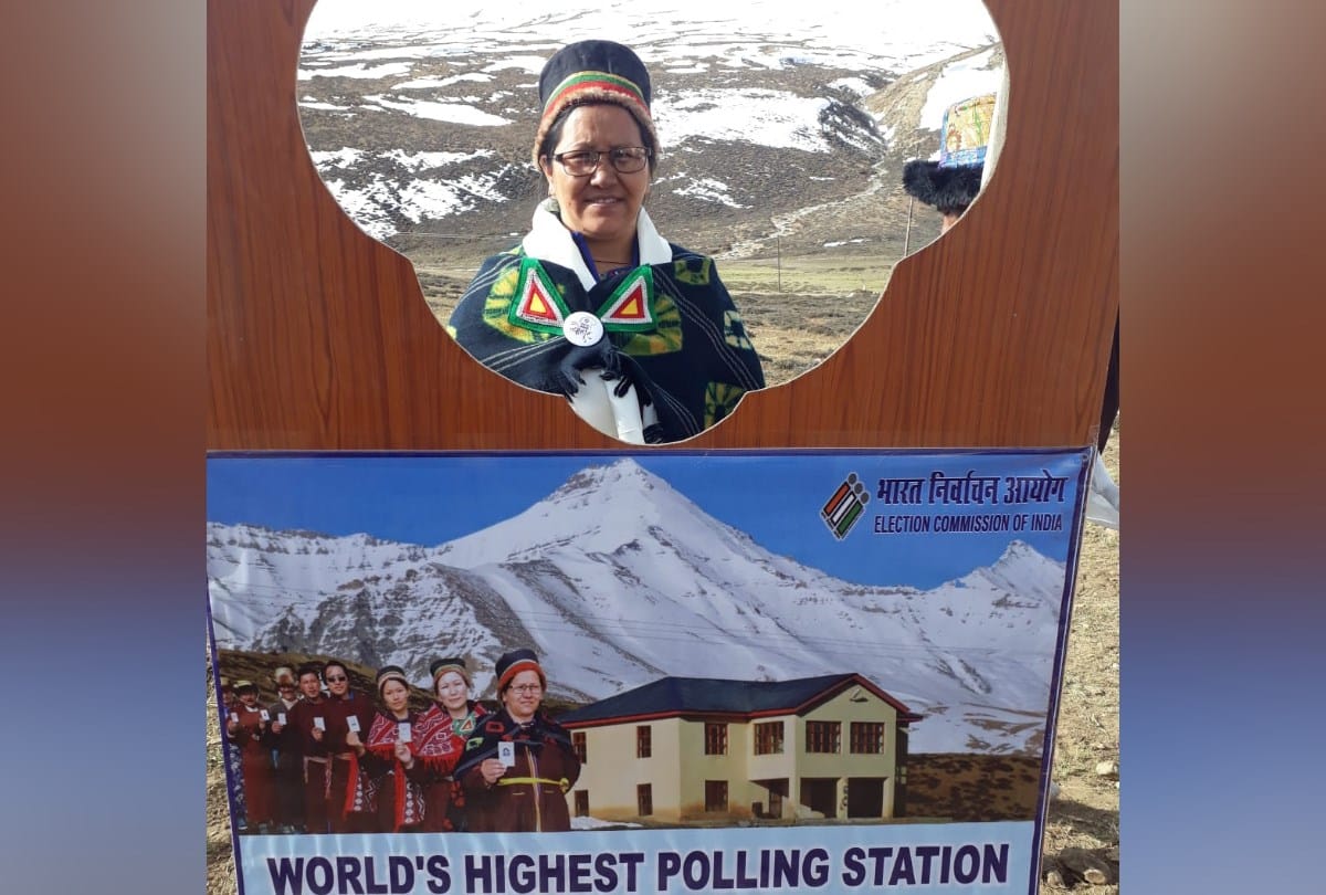 lok sabha election 2019 54 percent voting on world highest poling booth tashigang