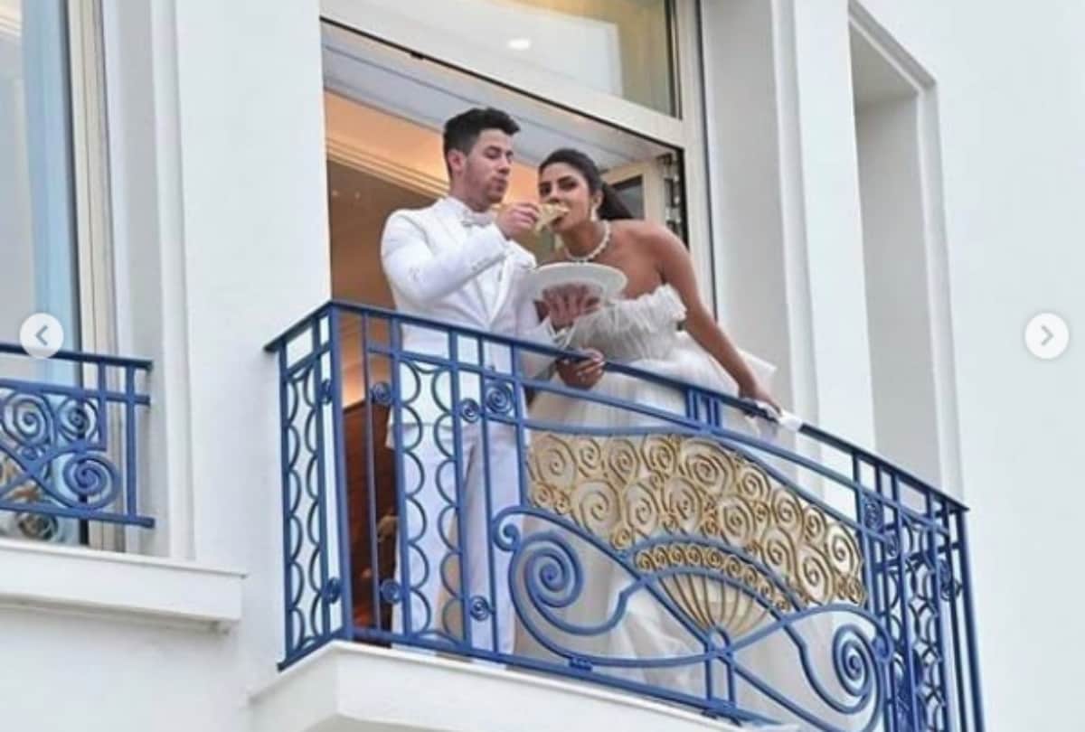 Cannes Film Festival 2019 Priyanka Chopra and Nick Jonas spotted to eating pizzas in hotel balcony
