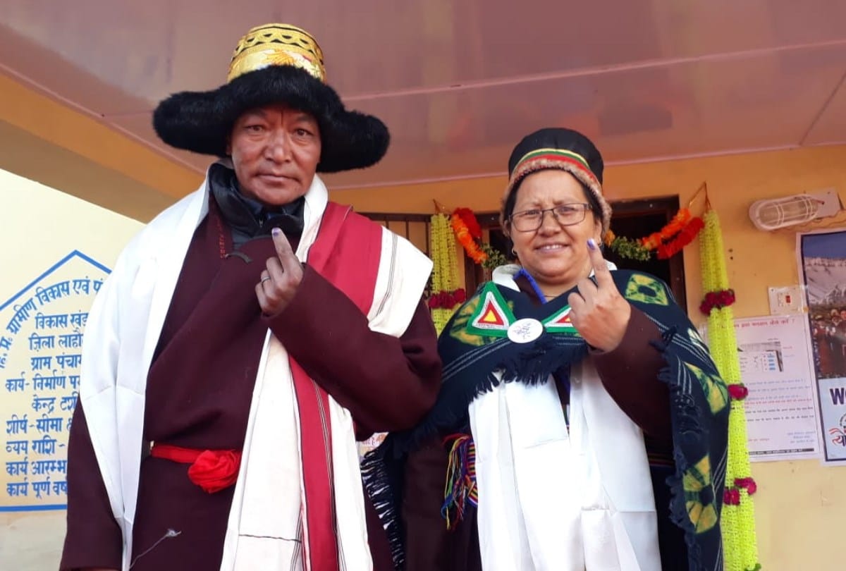 Lok Sabha Election 2019 Voting On World Highest Polling Booth Tashigang in tribal apparel