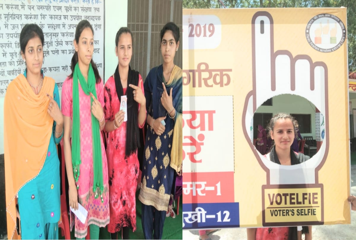 lok sabha election 2019: youths click selfie after cast their first vote in himachal