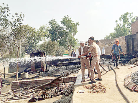 38 fire in houses and animals, loss of millions