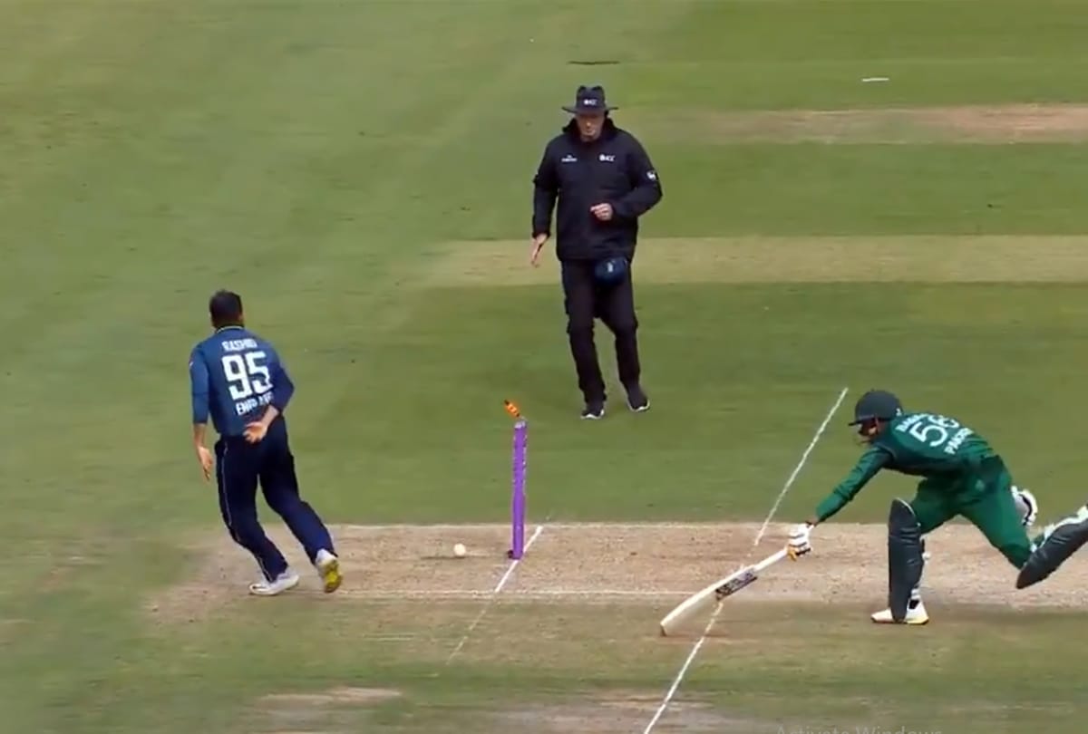 England vs Pakistan: Adil Rashid copied ms dhoni style for run out Babar Azam
