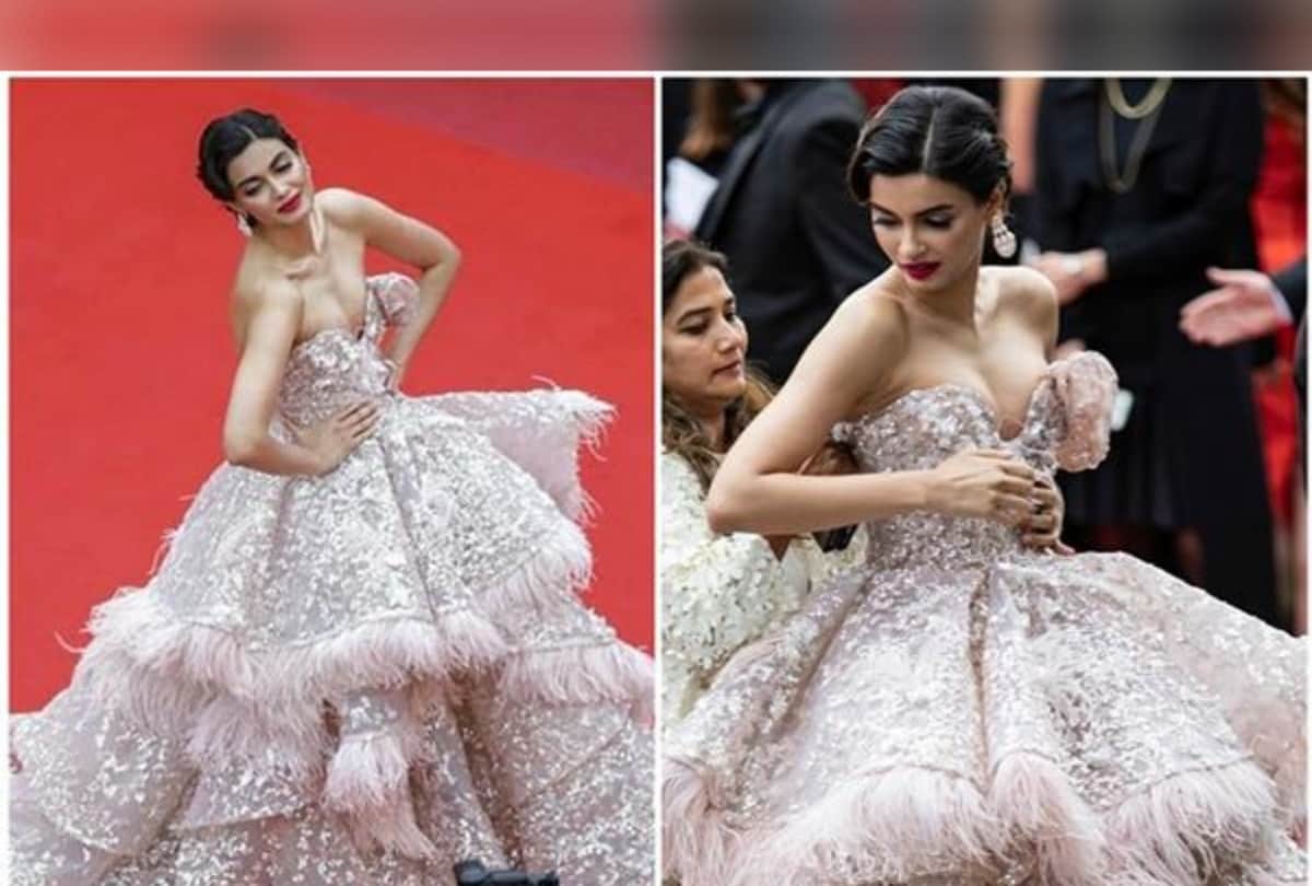 Cannes 2019: diana penty looks uncomfortable in her red carpet look see pics