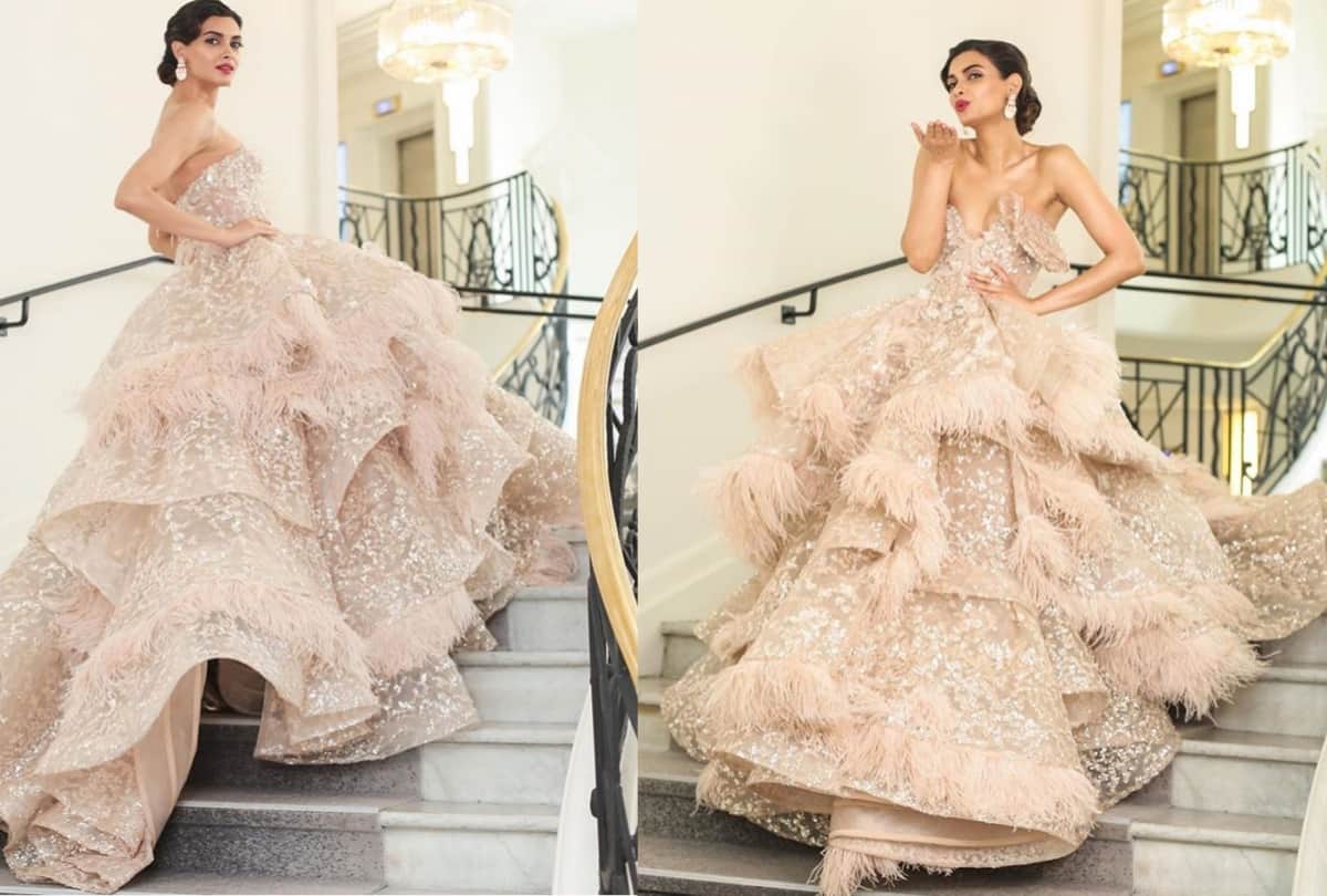 Cannes 2019: diana penty looks uncomfortable in her red carpet look see pics