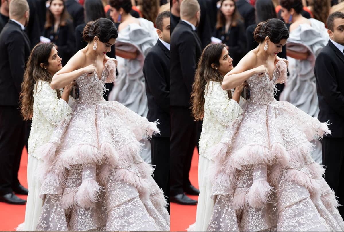Cannes 2019: diana penty looks uncomfortable in her red carpet look see pics
