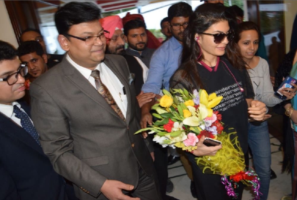 Jacqueline Fernandez arrives nainital for web series shooting 