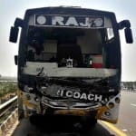 आगरा लखनऊ एक्स्प्रेस वे पर बस का एक्सीडेंट 24 लोग घायल