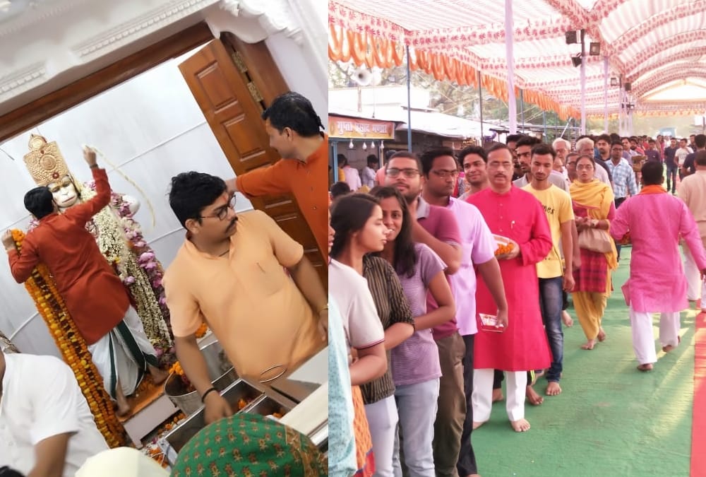 Deputy Chief Minister Dinesh Sharma in Hanuman temple on jyesth mangal.