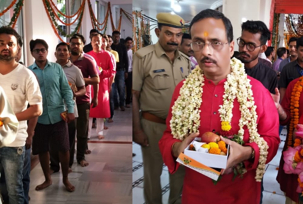 Deputy Chief Minister Dinesh Sharma in Hanuman temple on jyesth mangal.