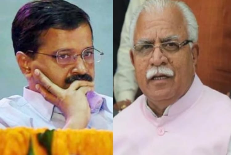 CM Manohar Lal angry on the Delhi government on issue of water