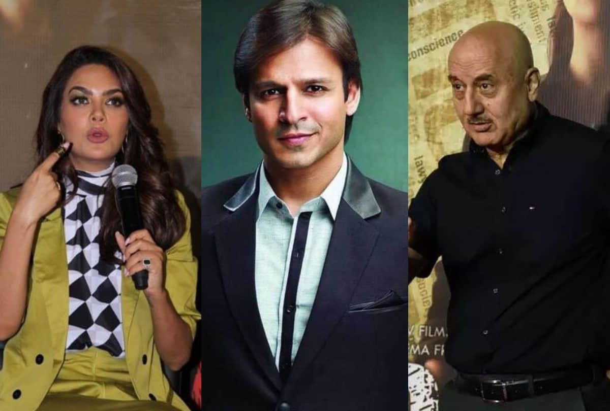 anupam kher esha gupta criticized vivek oberoi over his meme tweet aishwarya rai salman khan