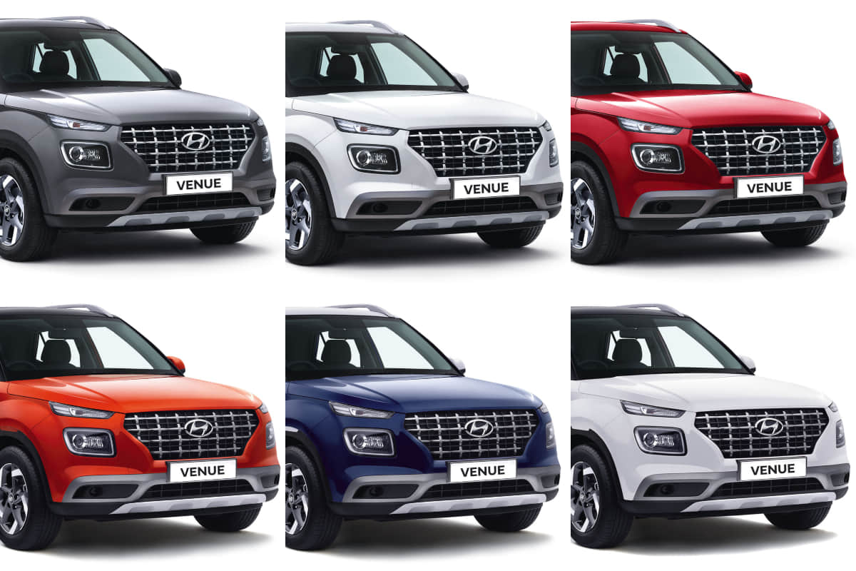 Hyundai Venue comes with 10 colors options launching on 21 may 2019