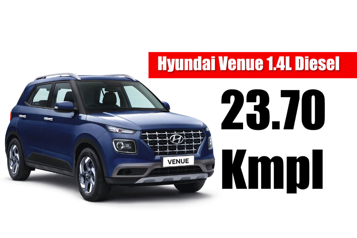 Hyundai Venue Engine and mileages details with variants