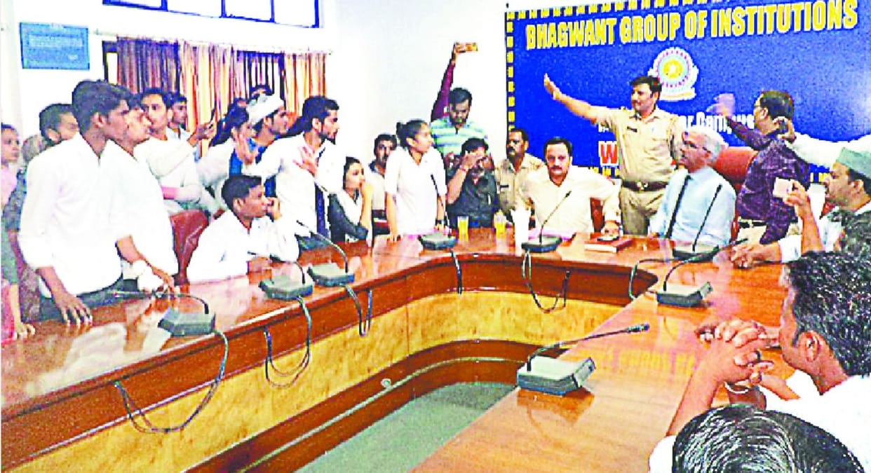 Students rage aggravated by attack on students