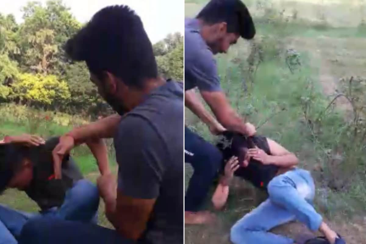 inspector son beating a teenager brutally in Meerut, Police take action