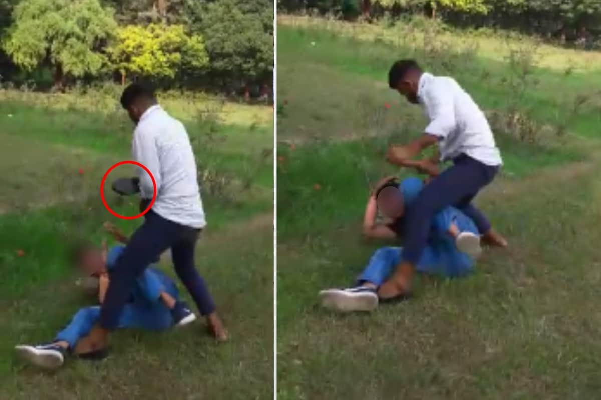 inspector son beating a teenager brutally in Meerut, Police take action
