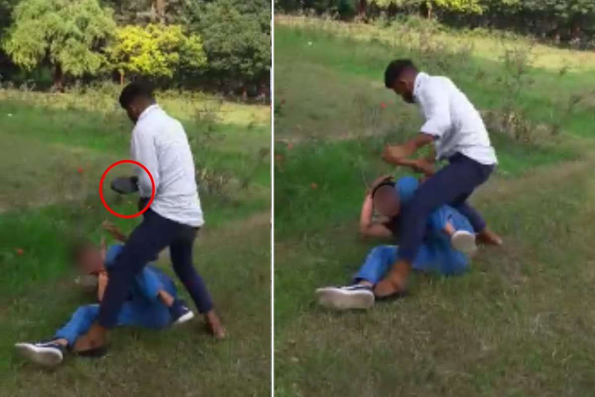 inspector son beating a teenager brutally in Meerut, Police take action
