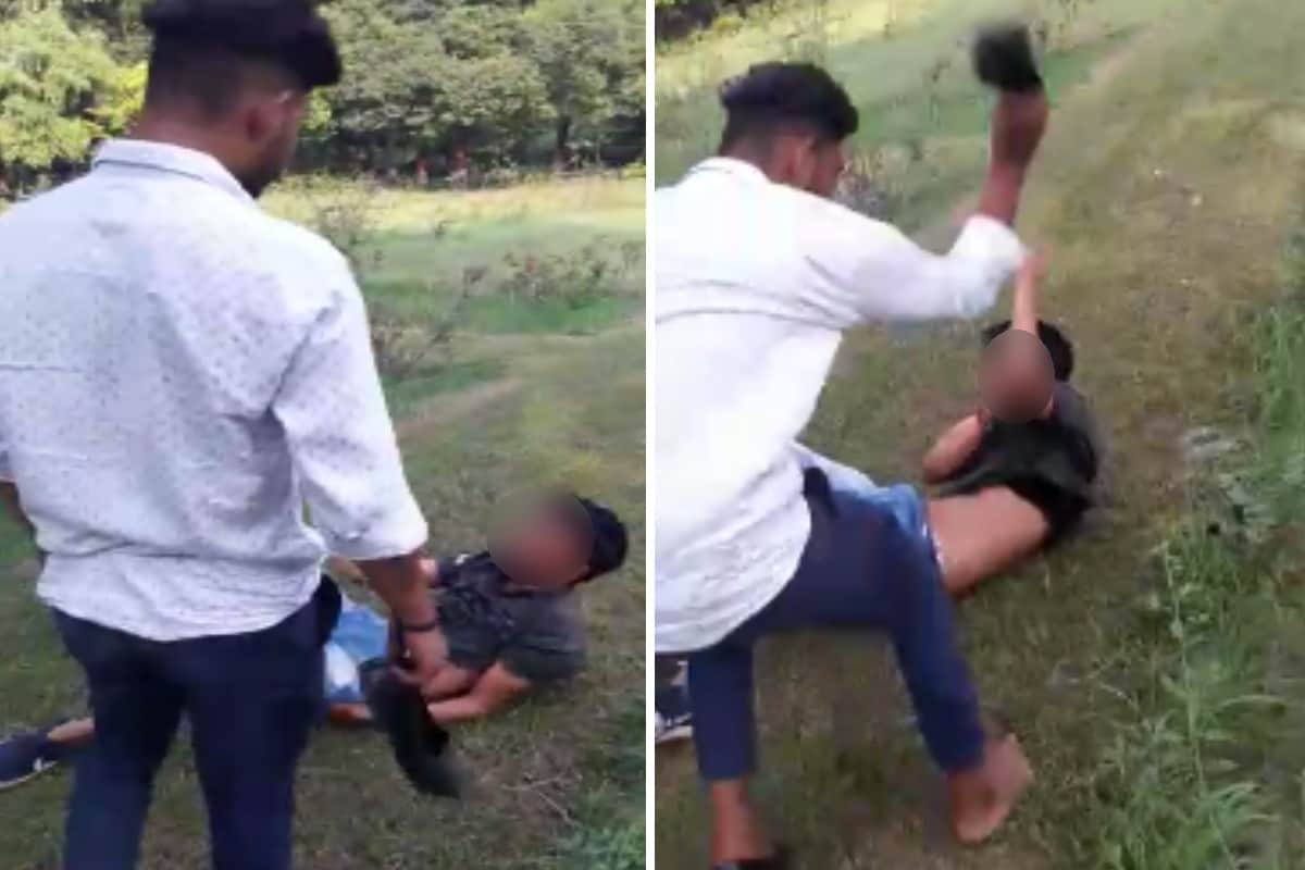 inspector son in Meerut beaten a teenager brutally with baseball bat,video gone viral