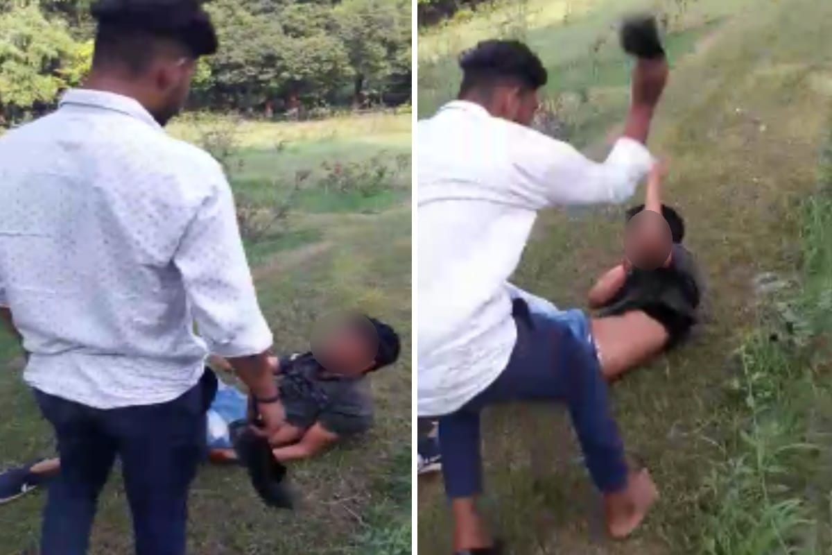 inspector son in Meerut beaten a teenager brutally with baseball bat,video gone viral