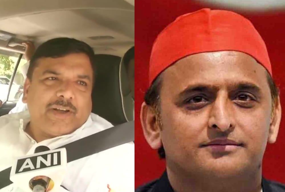 Lok Sabha Chunav 2019 Result AAP leader Sanjay Singh meets Akhilesh Yadav in Lucknow.