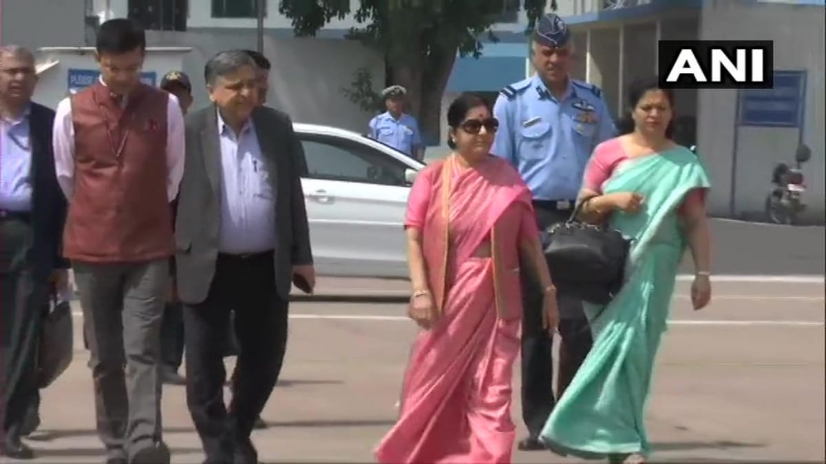 Sushma Swaraj leaves for Kyrgyzstan for participate in SCO meeting