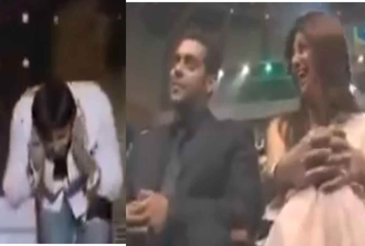 vivek oberoi Apologized by adding hand to salman khan at award function