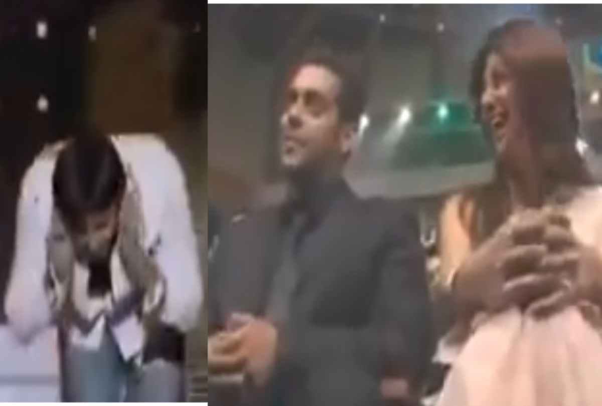 vivek oberoi Apologized by adding hand to salman khan at award function