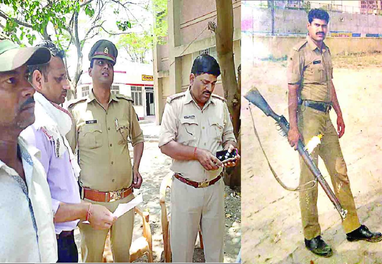 Painful death of policeman in jalaun district