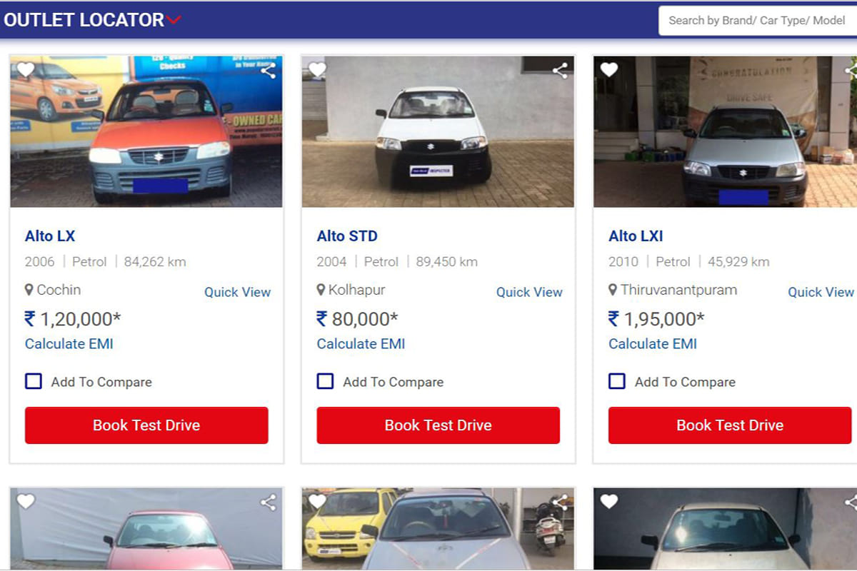 Buy maruti alto at rs 80000 from true value Mahindra first choice and droom