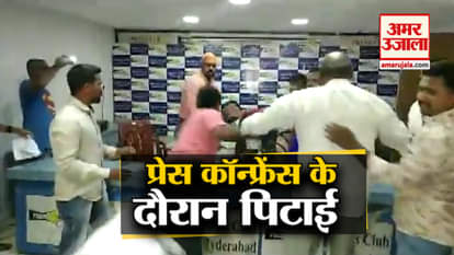 Attacked on National SC Reservation Parirakshana Samithi president Karne Srisailam in hyderabad