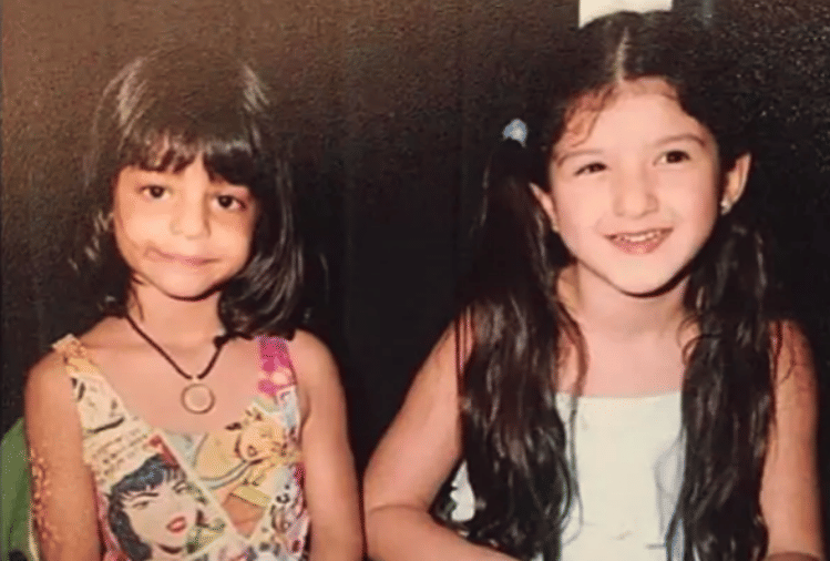 suhana khan childhood pictures with ananya pandey and navya naveli nanda