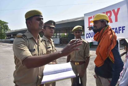 high security on vote counting place in kanpur