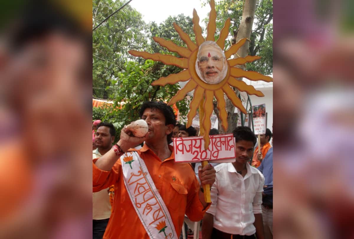 lok sabha elections result 2019 see photos of bjp win celebration in delhi