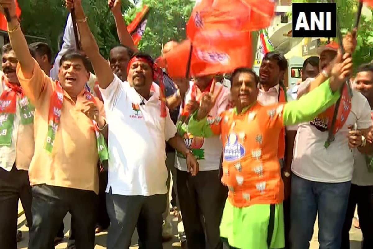 Lok Sabha Election Results 2019: bjp workers are celebrating as party get full majority