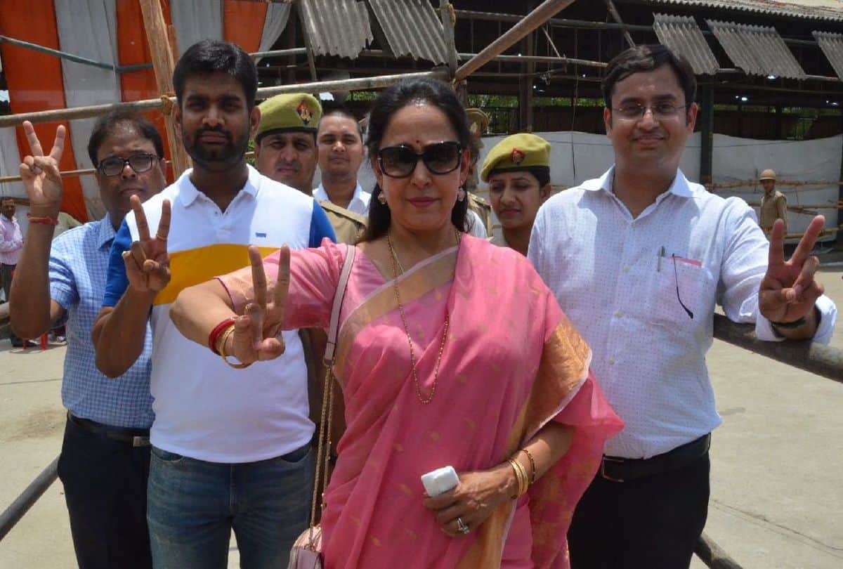 Lok Sabha Election Result BJP Candidate Hema Malini Won from Mathura Seat