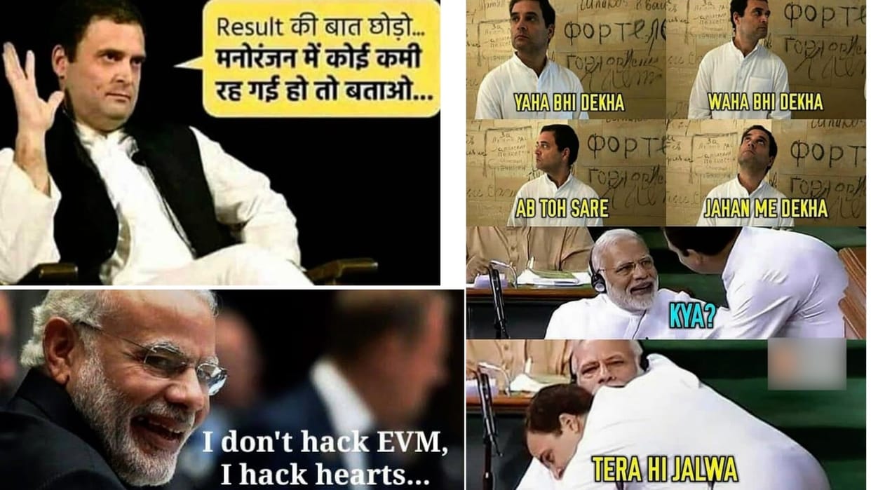 social media overloaded with bjp win memes